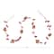 Hello Honey® 6ft. Pink Glass Bead Wired Leaves & Flowers Garland